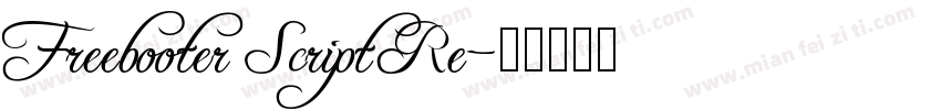 Freebooter Script Re字体转换